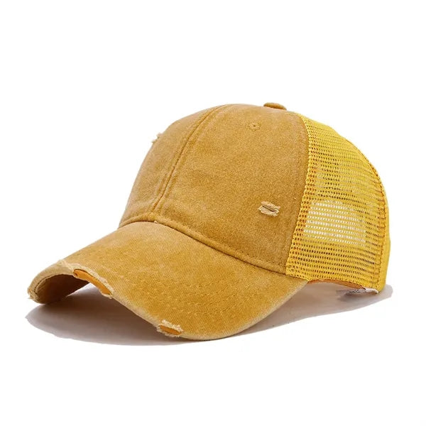 Distressed Mesh - Back Adjustable Baseball Cap