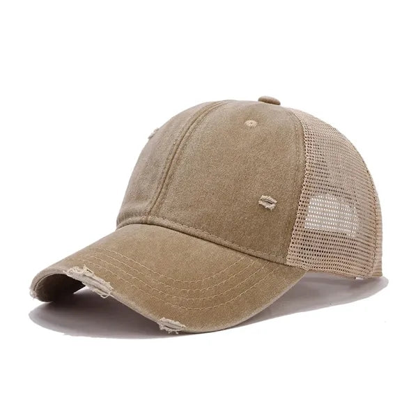Distressed Mesh - Back Adjustable Baseball Cap