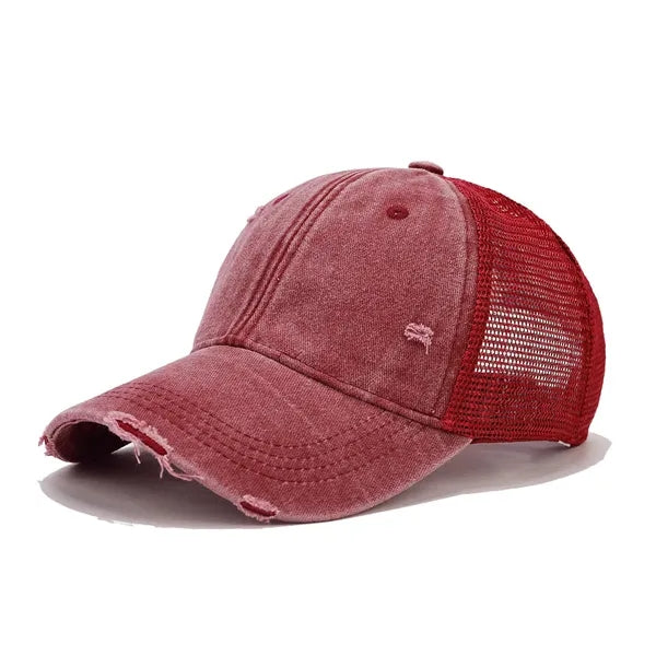 Distressed Mesh - Back Adjustable Baseball Cap