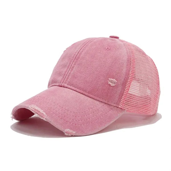 Distressed Mesh - Back Adjustable Baseball Cap