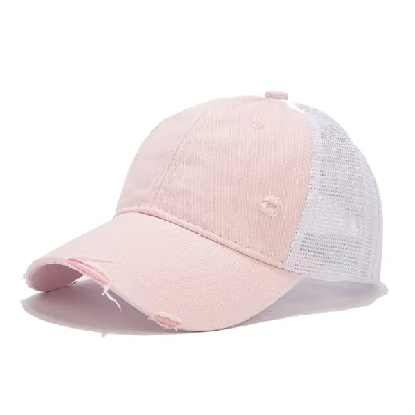 Distressed Mesh - Back Adjustable Baseball Cap