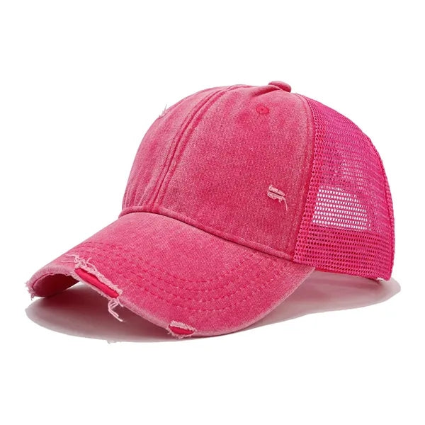 Distressed Mesh - Back Adjustable Baseball Cap