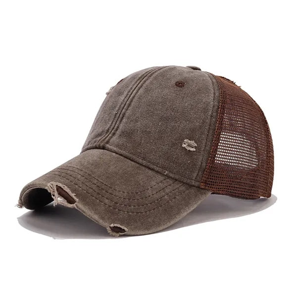 Distressed Mesh - Back Adjustable Baseball Cap