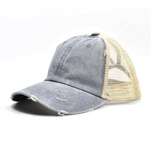 Distressed Mesh - Back Baseball Cap Multiple Colors