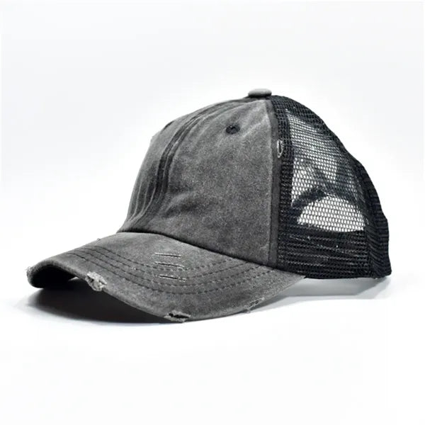 Distressed Mesh - Back Baseball Cap Multiple Colors