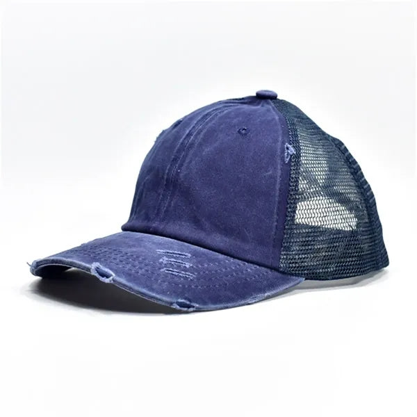 Distressed Mesh - Back Baseball Cap Multiple Colors