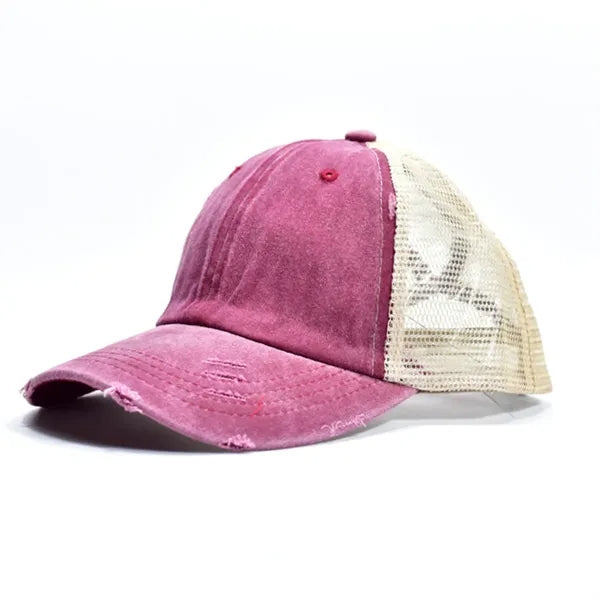 Distressed Mesh - Back Baseball Cap Multiple Colors