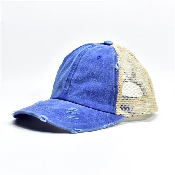 Distressed Mesh - Back Baseball Cap Multiple Colors