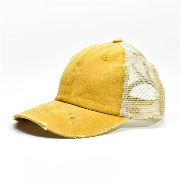 Distressed Mesh - Back Baseball Cap Multiple Colors