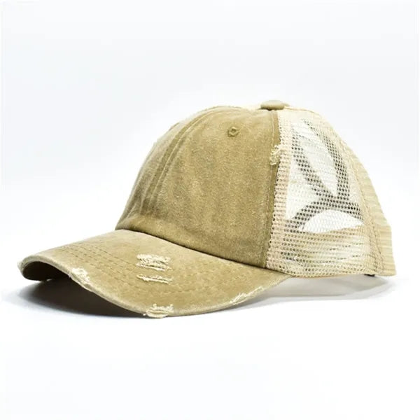 Distressed Mesh - Back Baseball Cap Multiple Colors