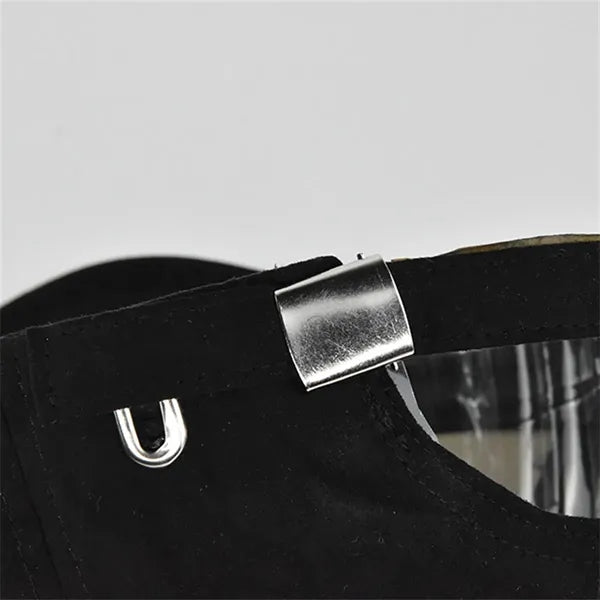 Suede Baseball Cap with Hard Top