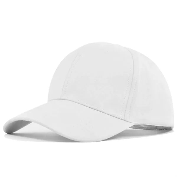 Suede Baseball Cap with Hard Top