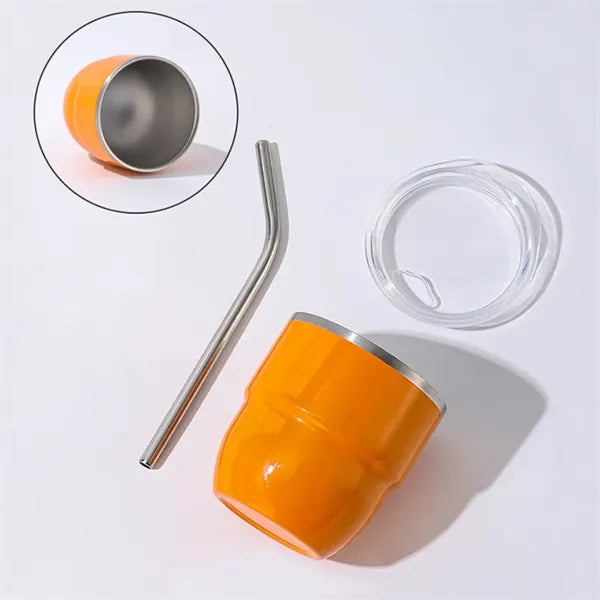 4oz Stackable Espresso Cup Tumbler with Lid and Straw