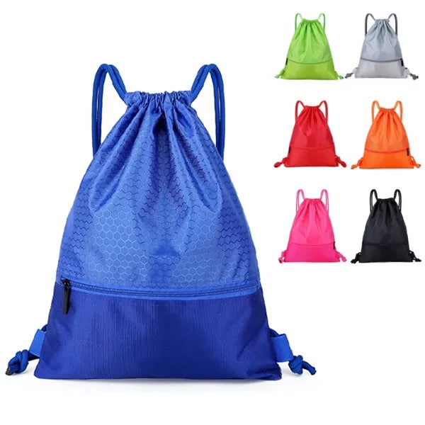 Large Drawstring W/Zipper