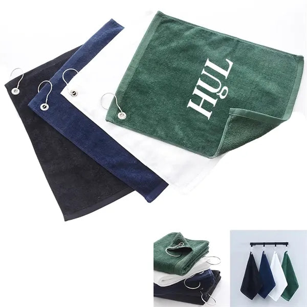 Carabiner Clip Cotton Golf Gym Towel