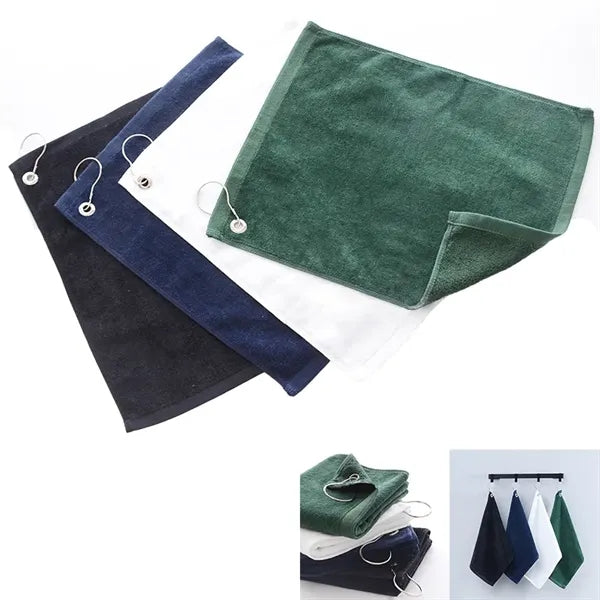 Carabiner Clip Cotton Golf Gym Towel