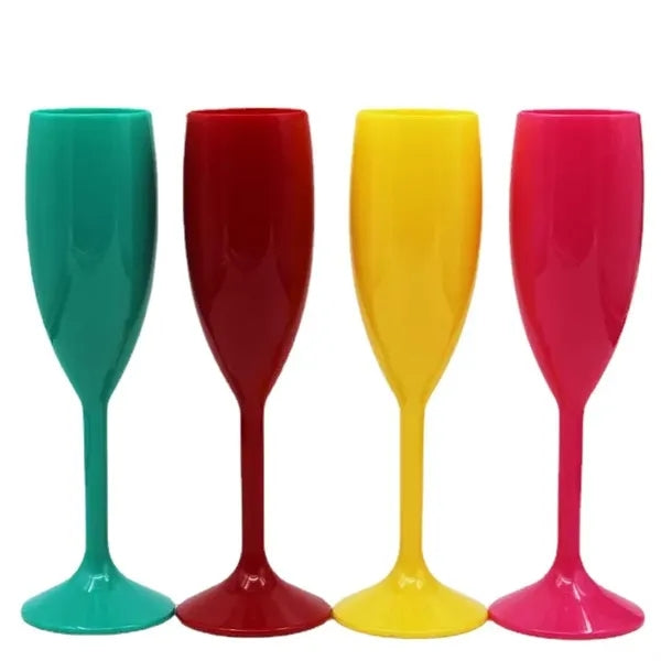 Acrylic Plastic Champagne Flute Glass