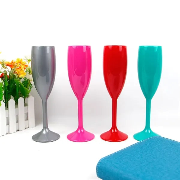 Acrylic Plastic Champagne Flute Glass