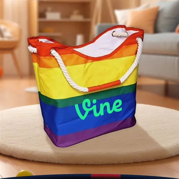 Chaky Striped Tote Bag