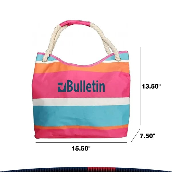 Chaky Striped Tote Bag