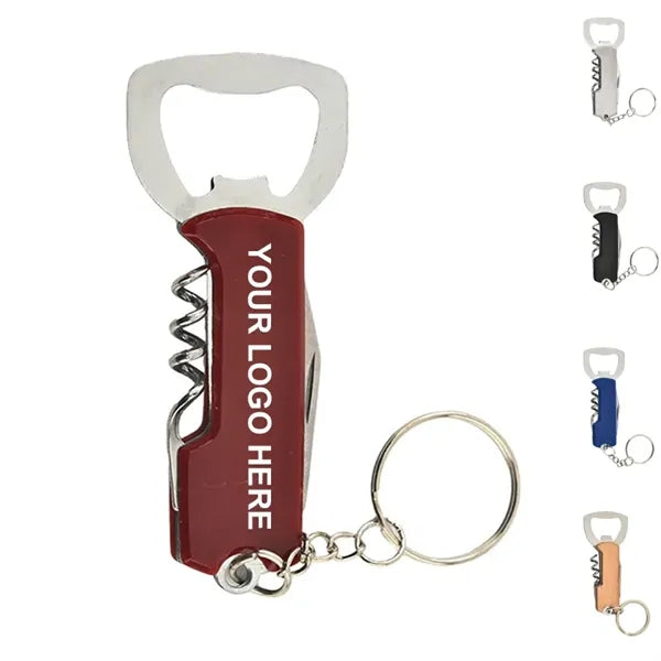 Multifunctional Bottle Opener Keychain