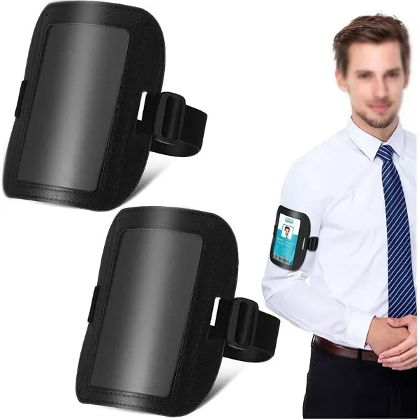 Arm business card holder