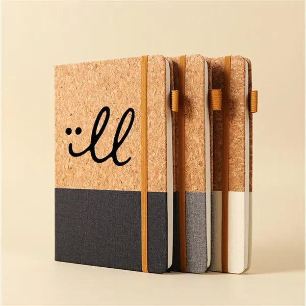 Cork Hardcover Bound Notebooks