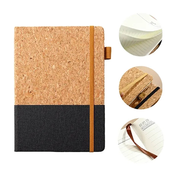 Cork Hardcover Bound Notebooks