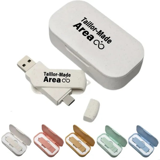 Eco-Friendly Wheat Straw USB Drive, USB 3.0