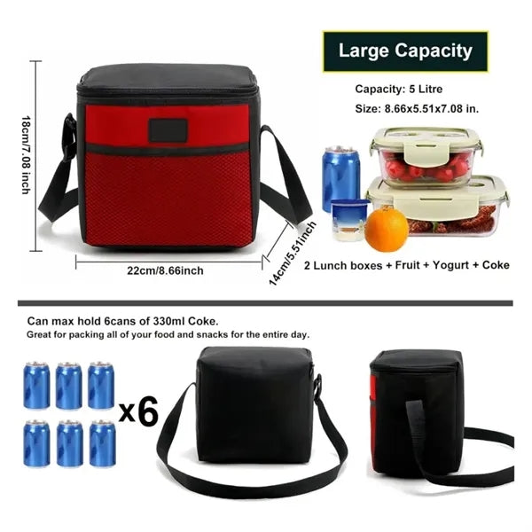 5L Leakproof Thermal Cooler Lunch Bag