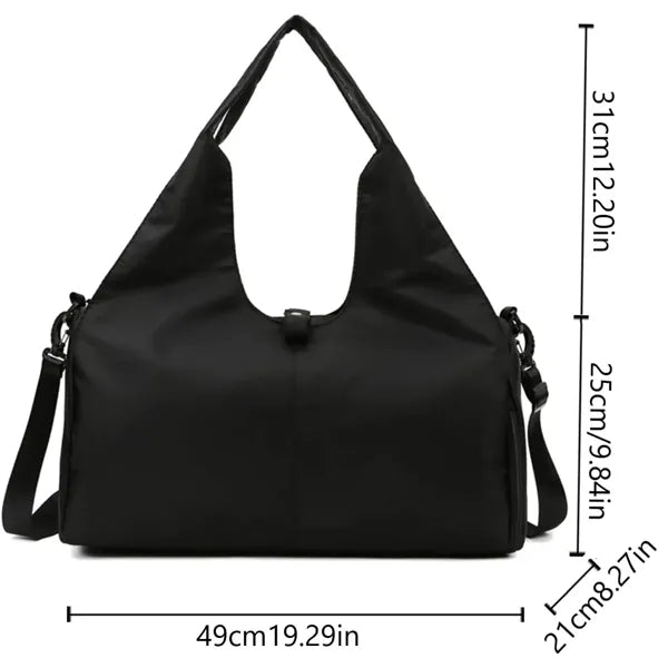 Waterproof Gym Yoga Tote Bag with Shoes Compartment