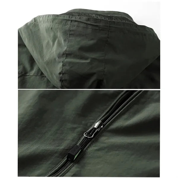 Logo Casual Outdoor Coat Men's Utility Jacket