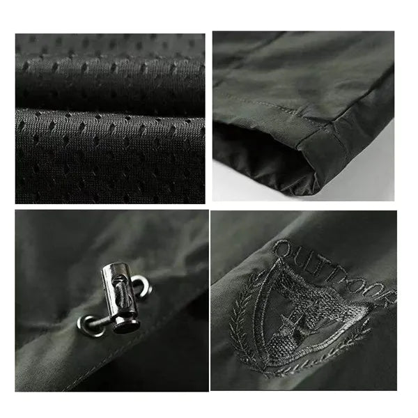 Logo Casual Outdoor Coat Men's Utility Jacket