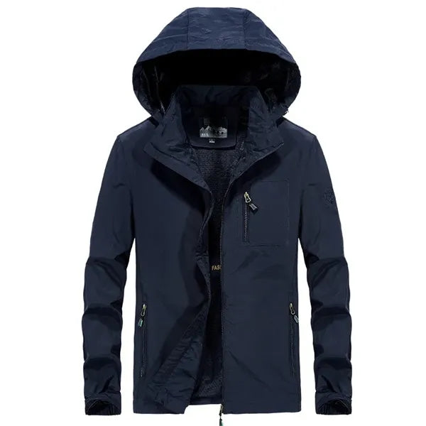 Logo Casual Outdoor Coat Men's Utility Jacket