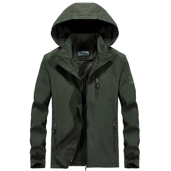 Logo Casual Outdoor Coat Men's Utility Jacket