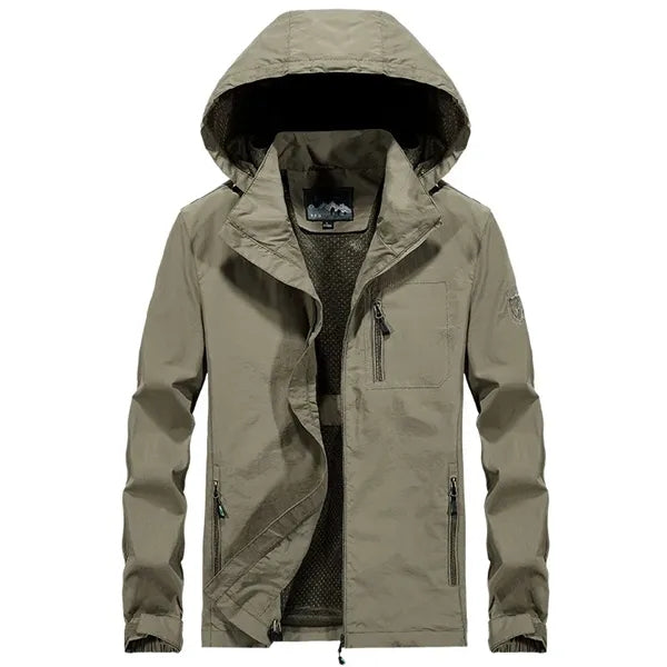 Logo Casual Outdoor Coat Men's Utility Jacket
