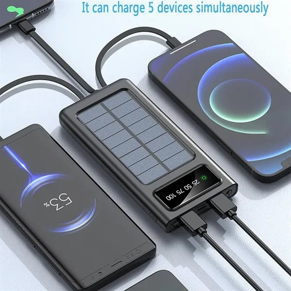 20000mAh Portable Power Bank Solar Charger