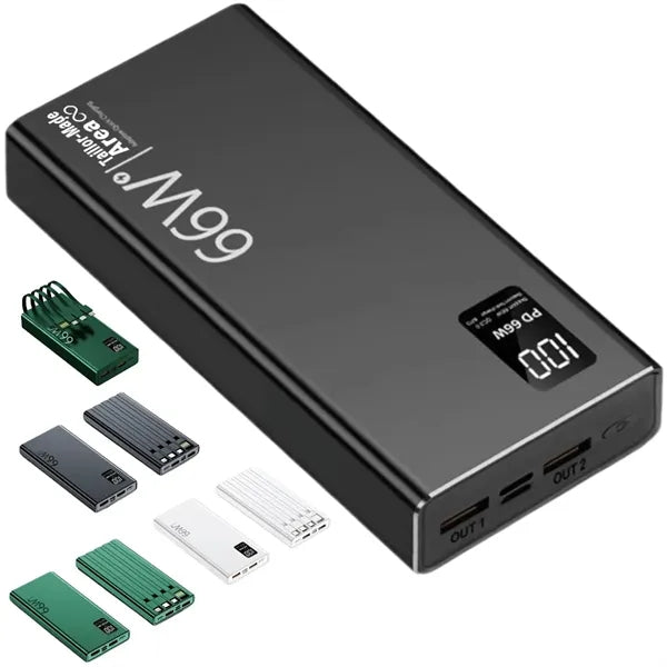 66W Power Bank 20000mAh USB PD Fast Charging Power Banks