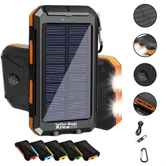 20000mAh Outdoor Waterproof Solar Charger Power Bank