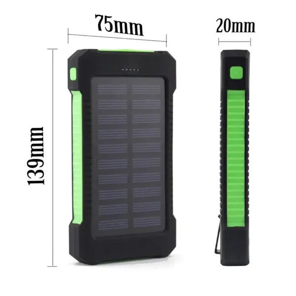 20000mAh Outdoor Waterproof Solar Charger Power Bank