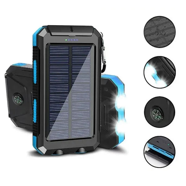 20000mAh Outdoor Waterproof Solar Charger Power Bank