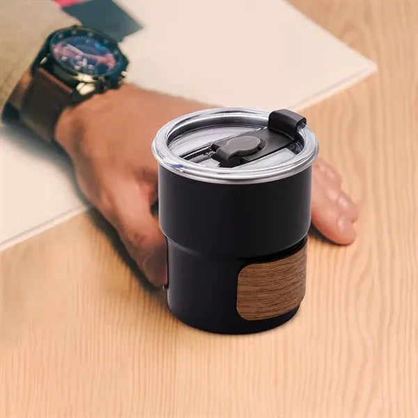 10oz Outdoor Anti-scald Camping Cup with Lid and Straw