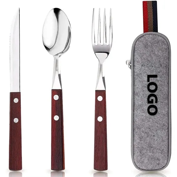 Stainless Steel travel utensils with case