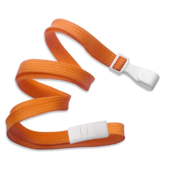 3/8" Blank Woven Breakaway Lanyards with Wide Plastic Hook