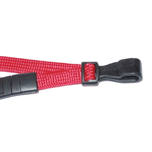 3/8" Blank Woven Breakaway Lanyards with Wide Plastic Hook