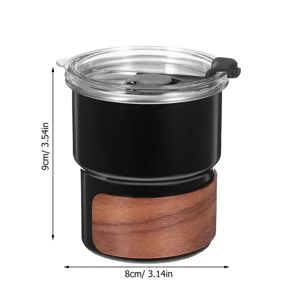 10oz Outdoor Anti-scald Camping Cup with Lid and Straw