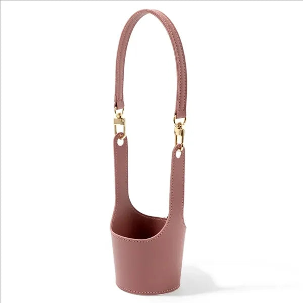 Hand-Held Leather Coffee Insulation Cover