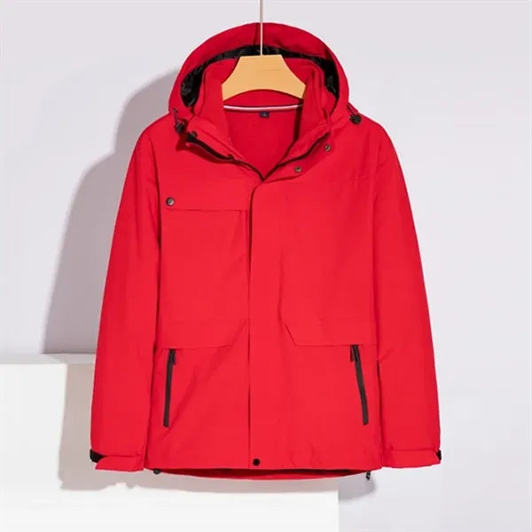 3in1 Winter Windbreaker Jacket Waterproof Fleece Coats