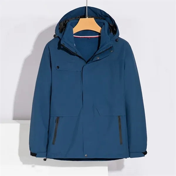 3in1 Winter Windbreaker Jacket Waterproof Fleece Coats