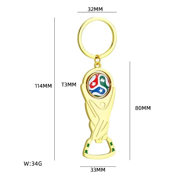 Soccer Themed Key Chain
